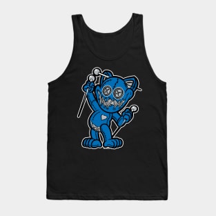 Happy VooDoo Kitty Cat Doll Detroit Colors Tank Top